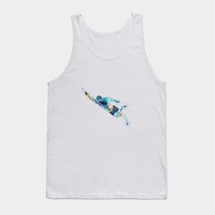 Swimmer Diving in Water Tank Top